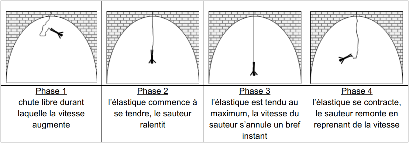 Sauter: Séquence de saut à l'élastique (niveaux ABC) »